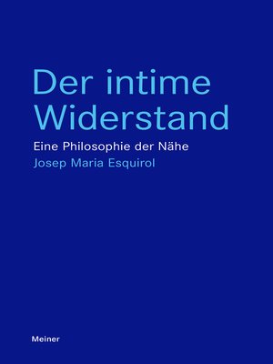 cover image of Der intime Widerstand